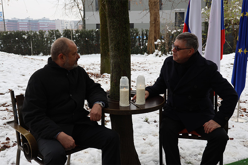 Alojz Kovšca, predsednik Državnega sveta RS in veleposlanik Češke republike v Sloveniji, Juraj Chmiel<br>(Avtor: Milan Skledar)