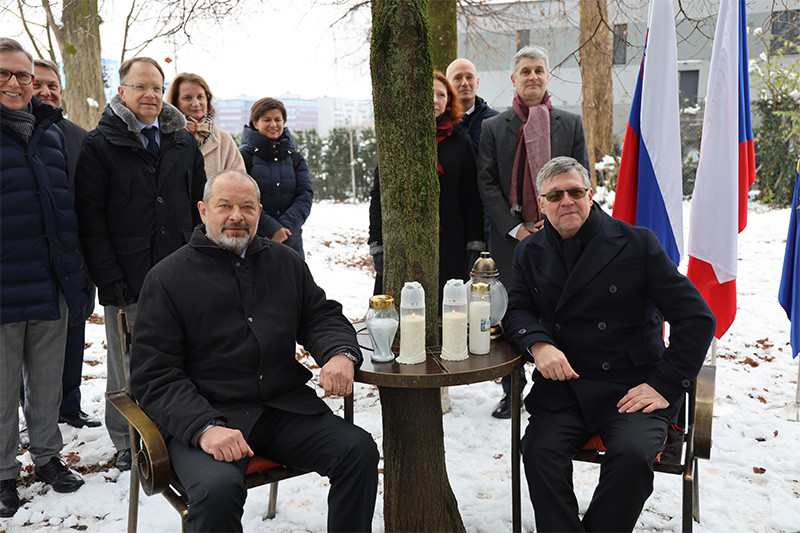 Alojz Kovšca, predsednik Državnega sveta RS in veleposlanik Češke republike v Sloveniji, Juraj Chmiel<br>(Avtor: Milan Skledar)