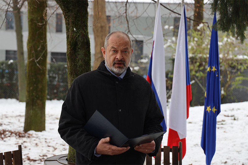 Alojz Kovšca, predsednik Državnega sveta RS je bil slavnostni govornik ob 10. obletnici smrti Václava Havla, češkega politika, pisatelja in dramatika Vaclava Havla<br>(Avtor: Milan Skledar)