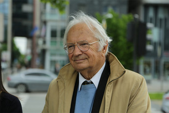 Dr. Janez Gabrijelčič, oče Rastoče knjige<br>(Avtor: Milan Skledar)
