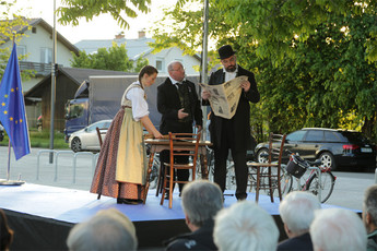 Kulturni program na proslavi 150-letnice Vižmarskega Tabora <br>(Avtor: Milan Skledar)