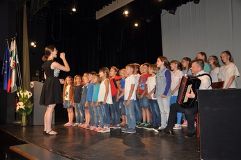 Kulturni program na slovesnosti ob občinskem in državnem  prazniku, Dnevu državnosti v Grosupljem, 20. junija 2018<br>(Avtor: Foto: Občina Grosuplje)