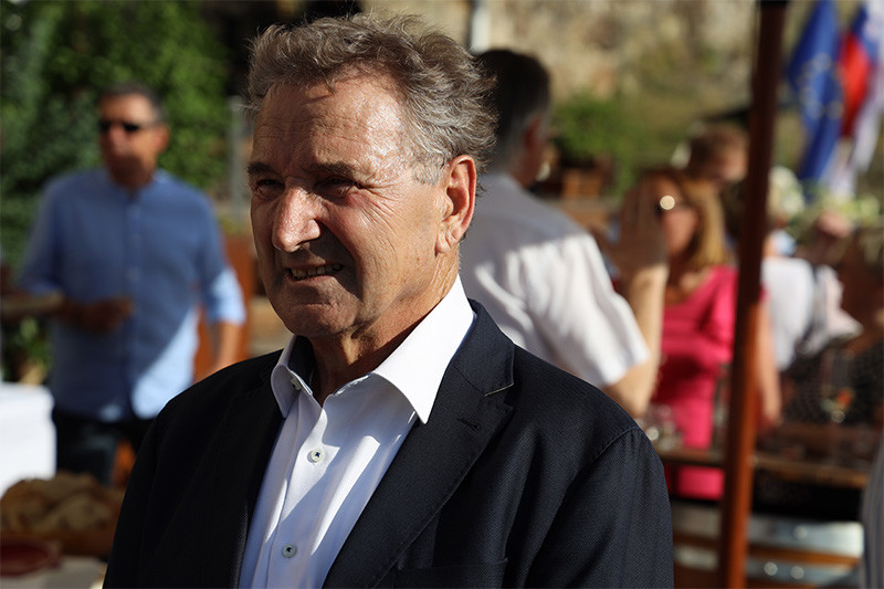 Branko Meh, predsednik mOZS. Poletni sprejem Obrtno-podjetniške zbornice Slovenije<br>(Avtor: Milan Skledar)