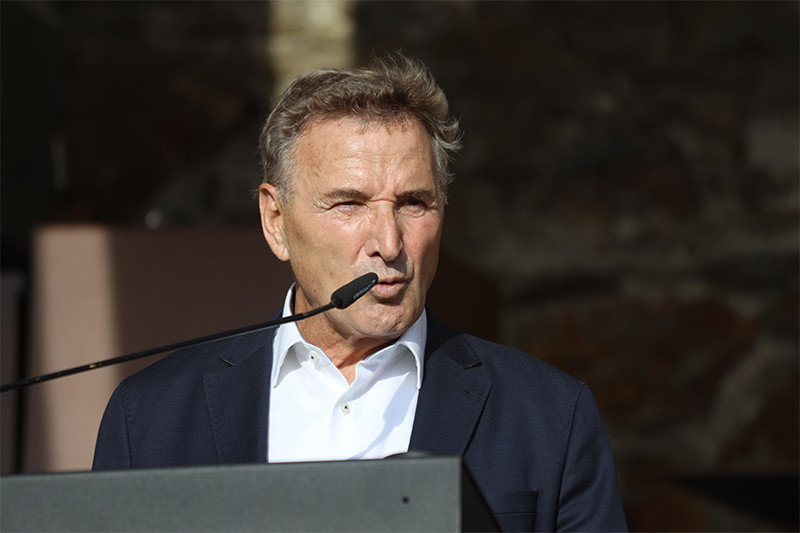 Branko Meh, predsednik Obrtno-podjetniške zbornice Slovenije. Poletni sprejem Obrtno-podjetniške zbornice Slovenije<br>(Avtor: Milan Skledar)