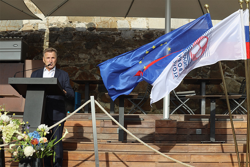 Branko Meh, predsednik Obrtno-podjetniške zbornice Slovenije Poletni sprejem Obrtno-podjetniške zbornice Slovenije<br>(Avtor: Milan Skledar)