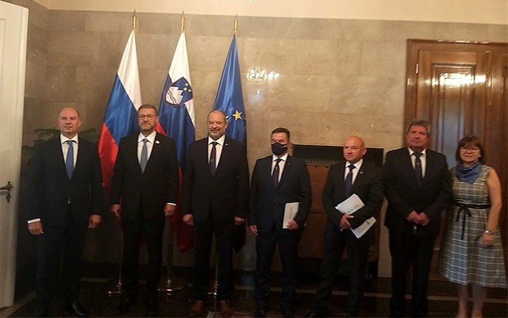  Srečanje delegacije Državnega sveta z delegacijo Ruske federacije<br>(Avtor: Zofija Hafner)