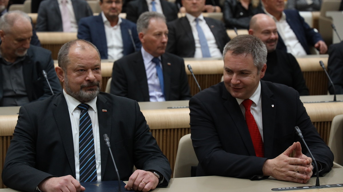 Alojz Kovšca, predsednik Državnega sveta RS in mag. Dejan Židan, predsednik Državnega zbora RS<br>(Avtor: Milan Skledar)