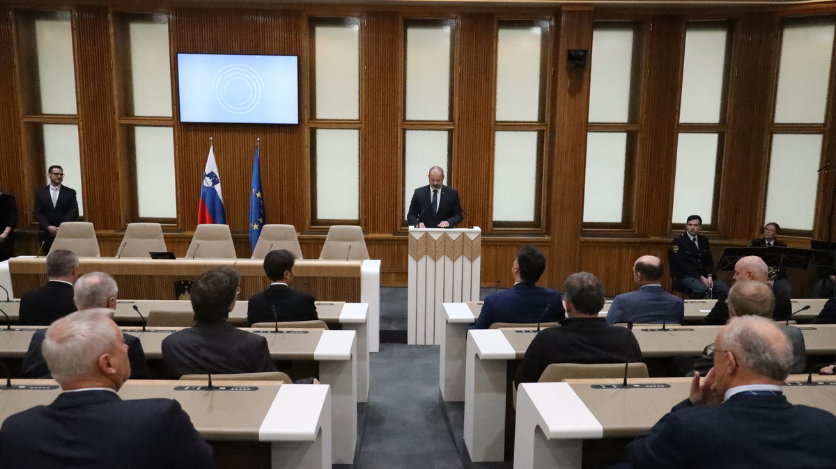 Odprtje prenovljene dvorane Državnega sveta, 23. 12. 2019<br>(Avtor: Milan Skledar)