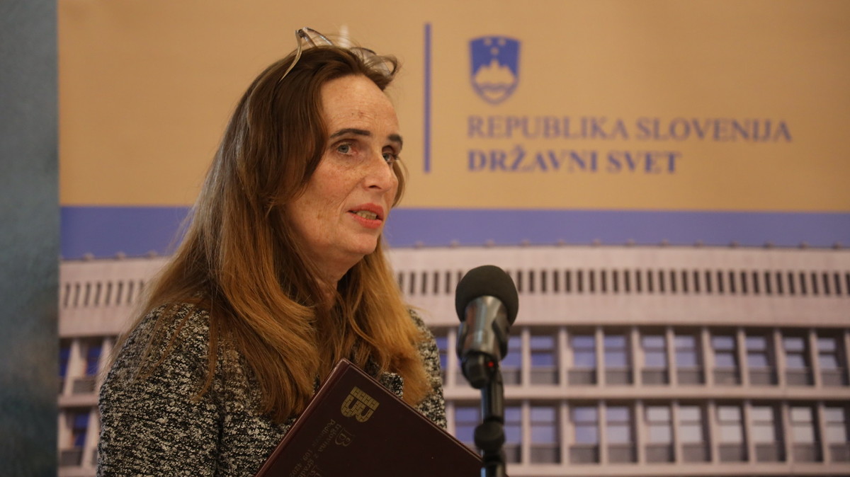 Maja Cerar, akademska slikarka, Državni svet, 9. januar 2020<br>(Avtor: Milan Skledar)