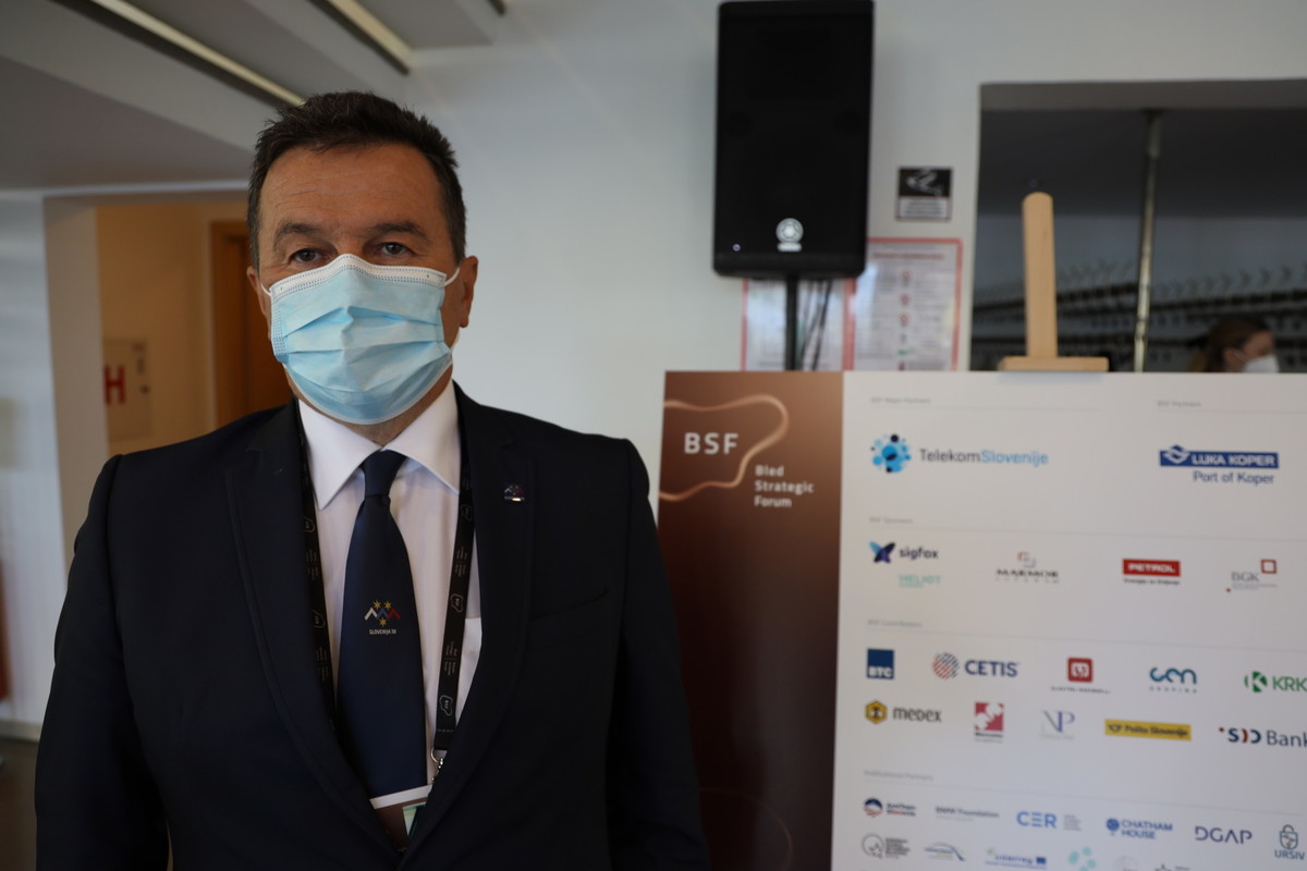 Bojan Kekec, državni svetnik, 16. Blejski strateški forum, 1. september 2021<br>(Avtor: Milan Skledar)