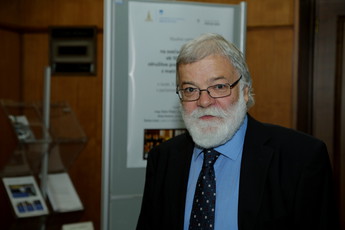 Štefan Celec - Vojčinarist in režiuser dokumentarno-igranega filma Za Prekmurje gre!<br>(Avtor: Milan Skledar)