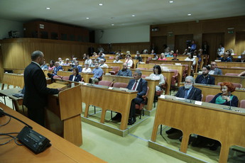 Govor Alojza Kovšce, predsednika Državnega sveta<br>(Avtor: Milan Skledar)