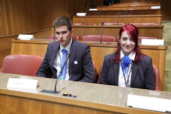 Sprejem udeležencev Euroskills v Državnem svetu<br>(Avtor: Milan Skledar /S-tv)