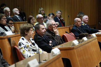 Slovesnost ob podelitvi plaket najzaslužnejšim prostovoljcem v letu 2014 v Državnem svetu<br>(Avtor: Milan Skledar)