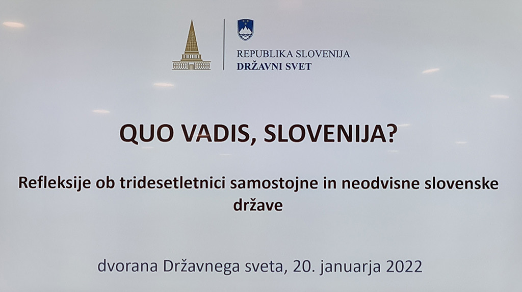 Posvet: »QUO VADIS, SLOVENIJA?«<br>(Avtor: Milan Skledar)