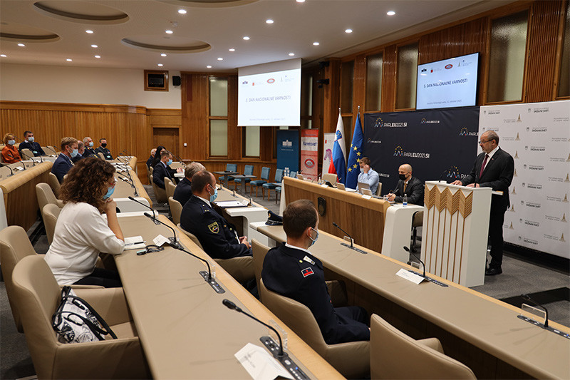 Alojz Kovšca, predsednik Državnega sveta RS. 5. dan nacionalne varnosti, 2021<br>(Avtor: Milan Skledar)