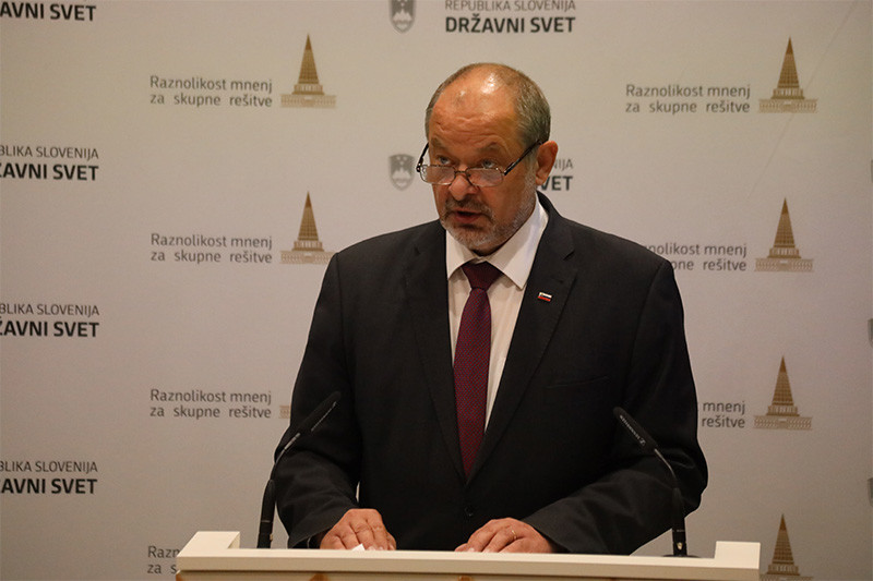 Alojz Kovšca, predsednik Državnega sveta RS. 5. dan nacionalne varnosti, 2021<br>(Avtor: Milan Skledar)