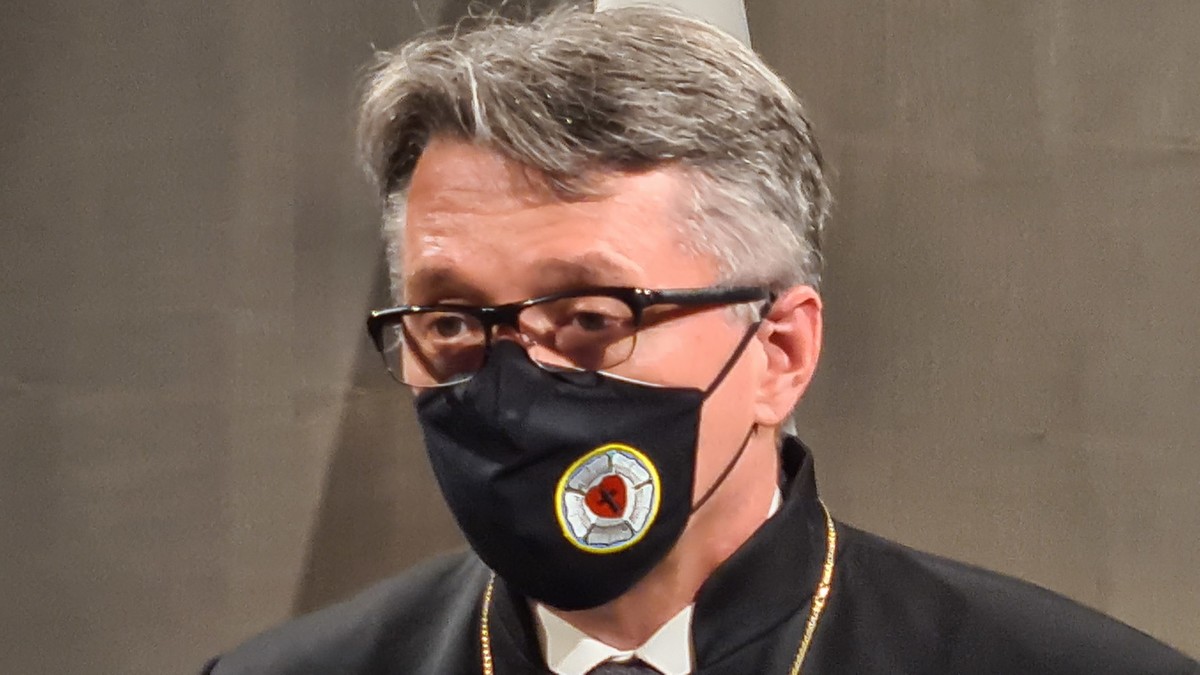 Mag. Leon Novak, škof Evangeličanske cerkve v Sloveniji, Simpozij: 30 let uveljavljanja svobode veroizpovedi v Republiki Sloveniji<br>(Avtor: Milan Skledar)