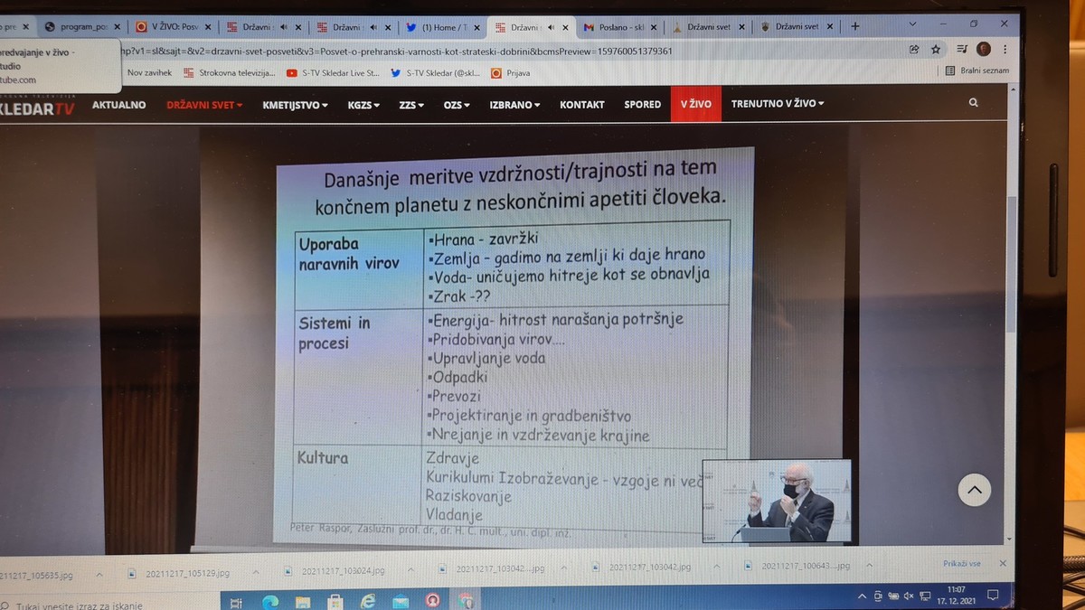 Posvet Prehranska varnost kot strateška dobrina<br>(Avtor: Milan Skledar)