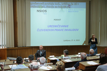 Borut Sever, predsednik Nacionalega sveta invalidskih organizacij Slovenije <br>(Avtor: Milan Skledar)