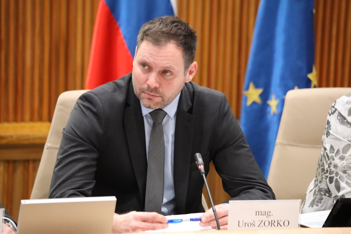 Mag. Uroš Zorko, posvet v Državnem svetu: predstavitev Bele knjige o obrambi Republike Slovenije, 21. januar 2020<br>(Avtor: Milan Skledar)