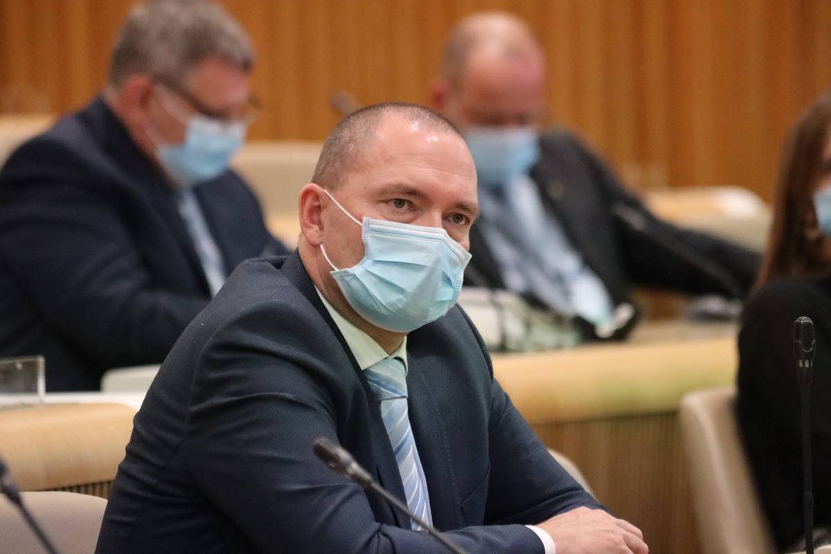 Kmetijski minister, dr. Jože Podgoršek. Posvet Prehranska varnost kot strateška dobrina<br>(Avtor: Milan Skledar)