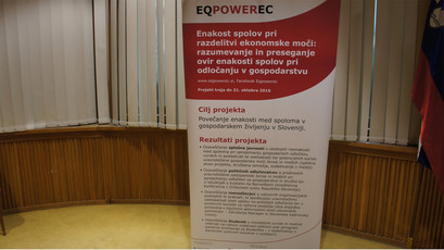 Enakost spolov pri razdelitvi ekonomske moči 2016