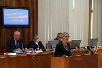 Ariana Debeljak, vodja kabineta predsednika DS na posvetu: Prihodnost poklicnega izobraževanja <br>(Avtor: Milan Skledar)