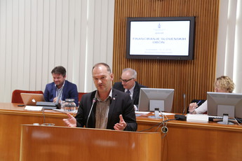 Boris Doblekar, poslanec Državnega zbora na posvetu Državnega sveta o financiranju slovenskih občin, 2018<br>(Avtor: Milan Skledar)
