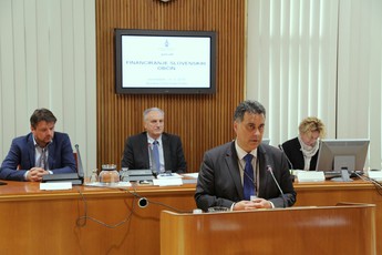 Mitja Bervar, svetovalec v kabinetu ministra za finance na posvetu o financiranju Slvoenskih občin, 2018<br>(Avtor: Milan Skledar)