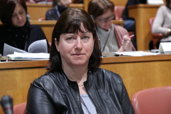 Mag. Olga Oblak na posvetu Ekološko kmetovanje za bolj zdravo življene<br>(Avtor: Milan Skledar)