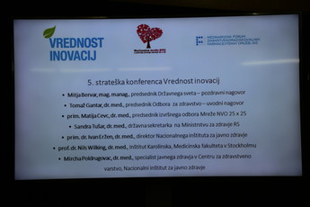 5. strateška konferenca: Vrednost inovacij v zdravstvu 2016
