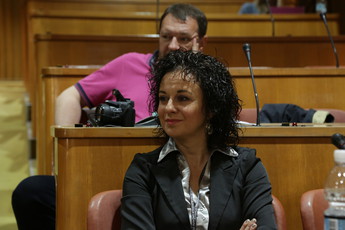 Lara Jankovič, predsednica Gibanja za Trajnostni razvoj Slovenije<br>(Avtor: Milan Skledar)