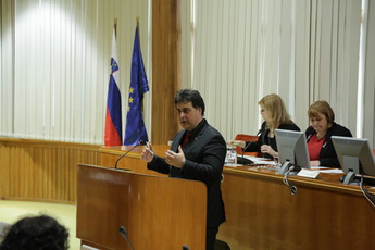 Mitja Bervar, predsednik Državnega sveta na posvetu: Reorganizacija centrov za socialno delo<br>(Avtor: Milan Skledar)