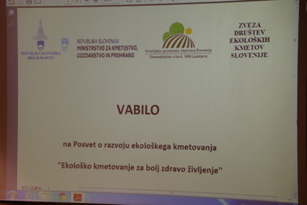 Kozjek Egidij na posvetu Ekološko kmetovanje za bolj zdravo življenje<br>(Avtor: Milan Skledar)