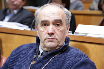 Anton Jagodic na posvetu Ekološko kmetovanje za bolj zdravo življenje<br>(Avtor: Milan Skledar)