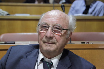 prof. dr. Ivan Kristan, prvi predsednik DS<br>(Avtor: Milan Skledar)