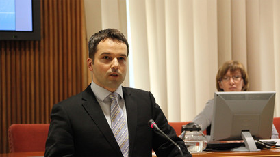 Robert Strah, predsednik SPV občine Škofja Loka<br>(Avtor: Milan Skledar)