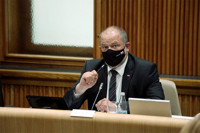 Alojz Kovšca, predsednik Državnega sveta RS, 41. redna seja Državnega sveta RS, 9. 6. 2021<br>(Avtor: Milan Skledar)