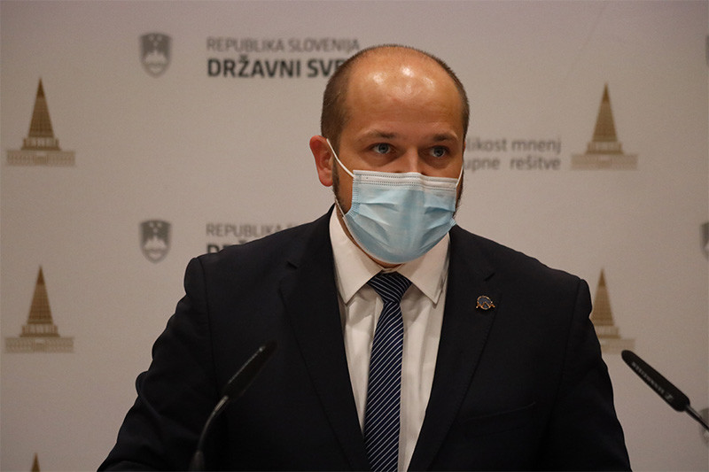 Janez Poklukar, minister za zdravje. 45. redna seja Državnega sveta RS<br>(Avtor: Milan Skledar)