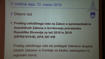 Dnevni red, 3. izredna seja Državnega sveta, 13. marec 2019<br>(Avtor: Milan Skledar)