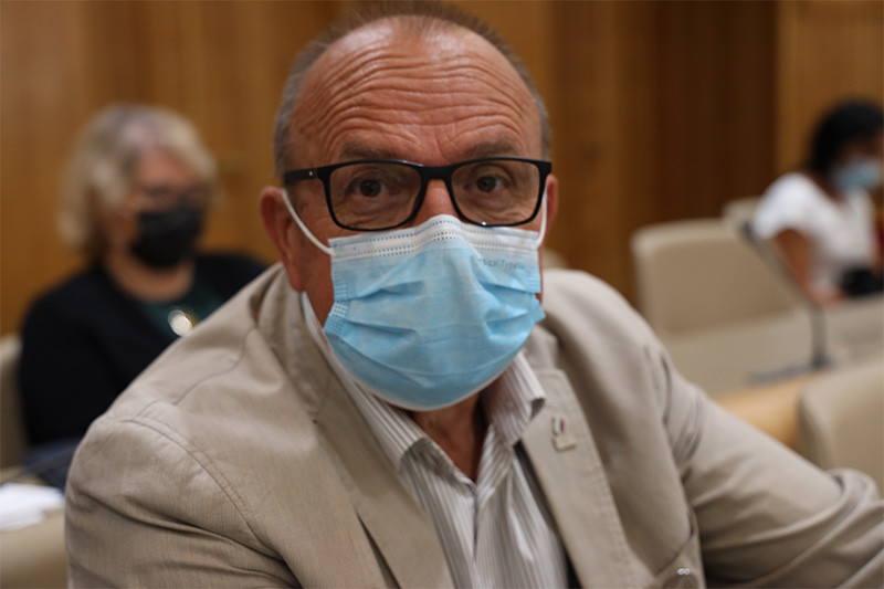 Branko Šumenjak, državni svetnik.  34. redna seja Državnega sveta RS, 15. september 2021<br>(Avtor: Milan Skledar)
