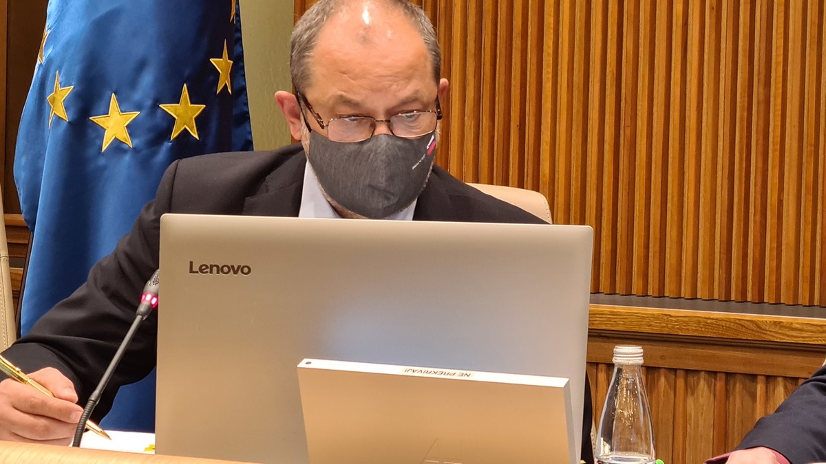 Alojz Kovšca, predsednik Državnega sveta na 34. redni seji DS RS, 2020<br>(Avtor: Milan Skledar)