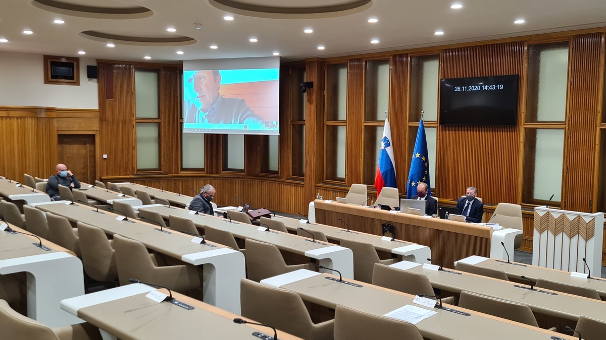 18. izredna seja Državnega sveta na daljavo in v dvorani DS RS<br>(Avtor: Milan Skledar)