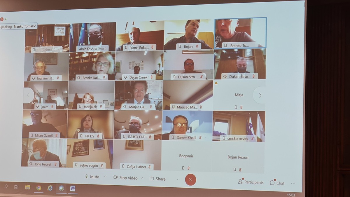 18. izredna seja Državnega sveta na daljavo in v dvorani DS RS<br>(Avtor: Milan Skledar)