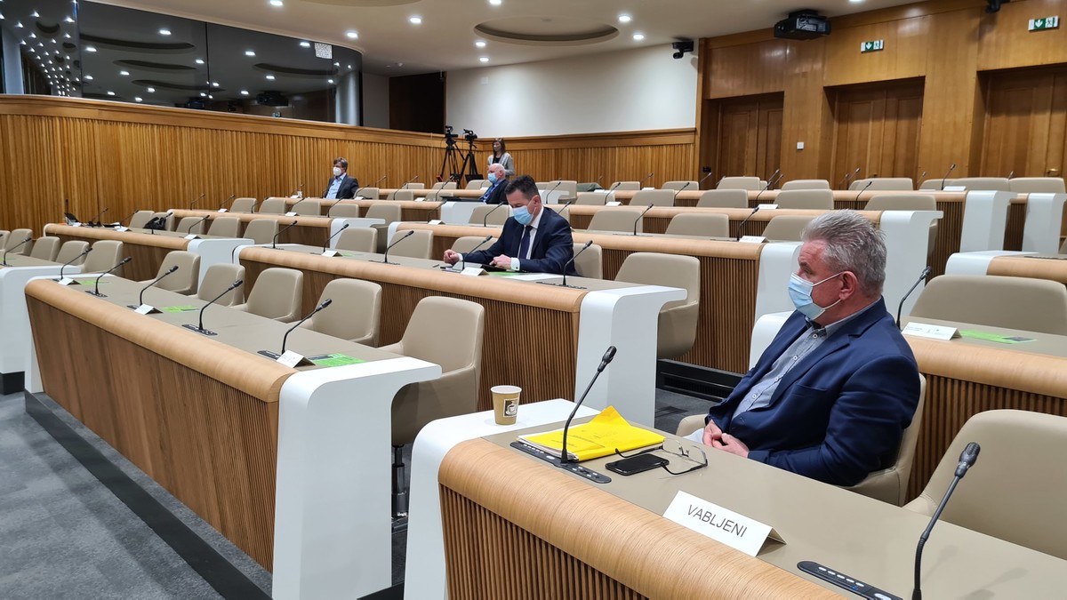 22. izredna seja Državnega sveta RS je potekala na daljavo in v dvorani<br>(Avtor: Milan Skledar)