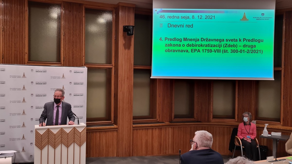 Državni svetnik Branko Tomažič<br>(Avtor: Milan Skledar)