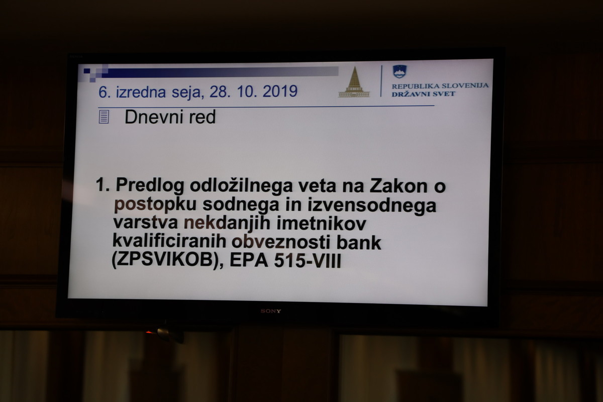 6. izredna seja Državnega sveta v znamenju dveh odložilnih vetov<br>(Avtor: Milan Skledar)