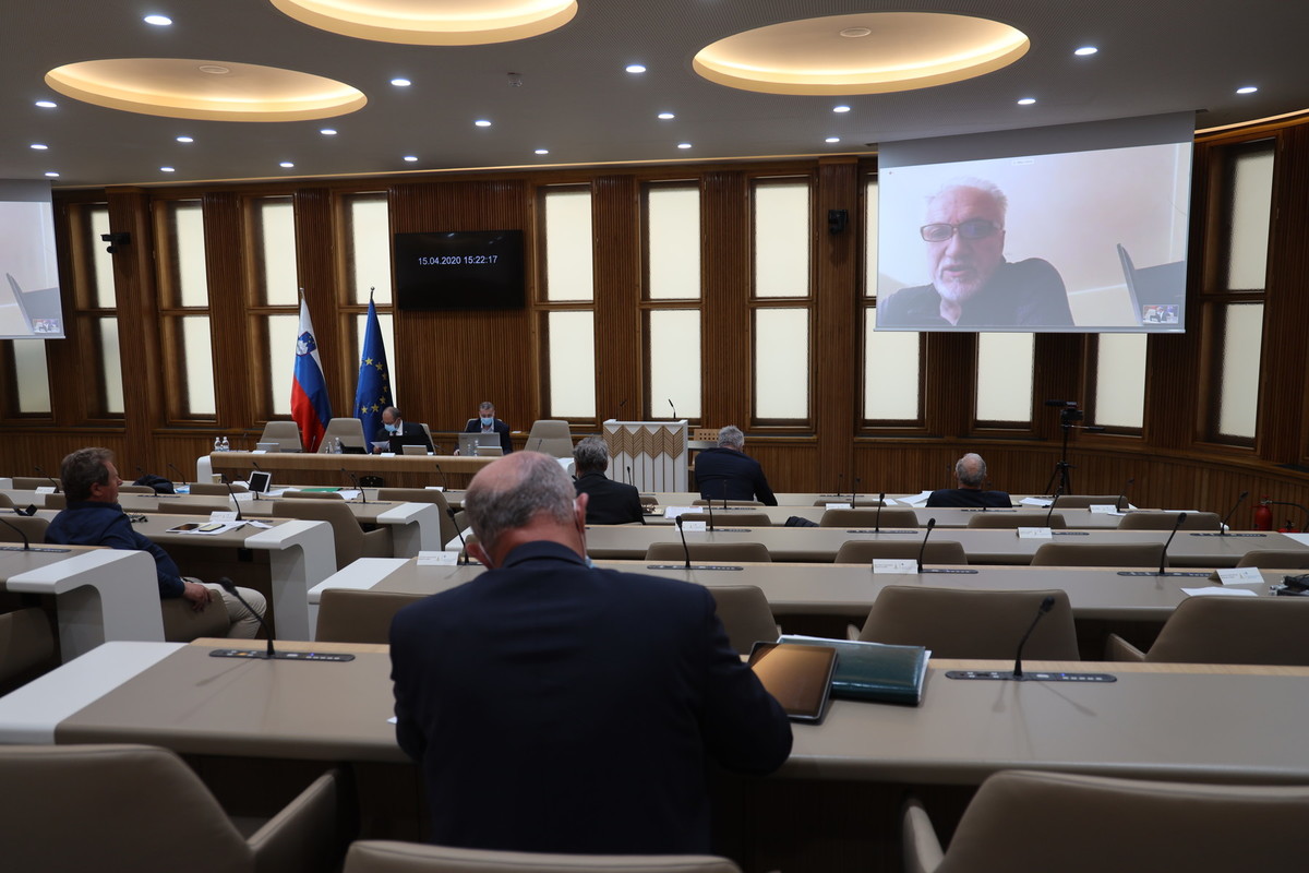 28. redna (videokonferenčna) seja Državnega sveta, 15.04.2020<br>(Avtor: Milan Skledar)