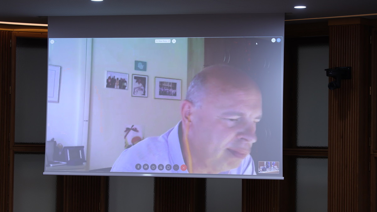 Državne svetnice in državni svetniki na videokonferenčni seji Državnega sveta <br>(Avtor: Milan Skledar)